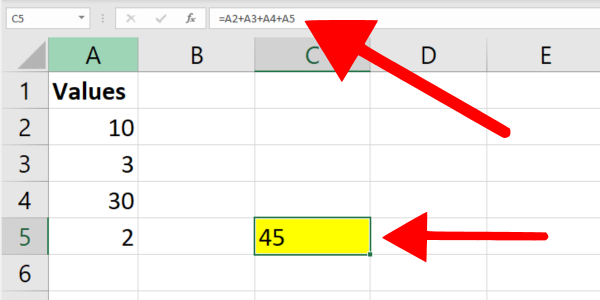 8 formas de agregar celdas específicas en Excel