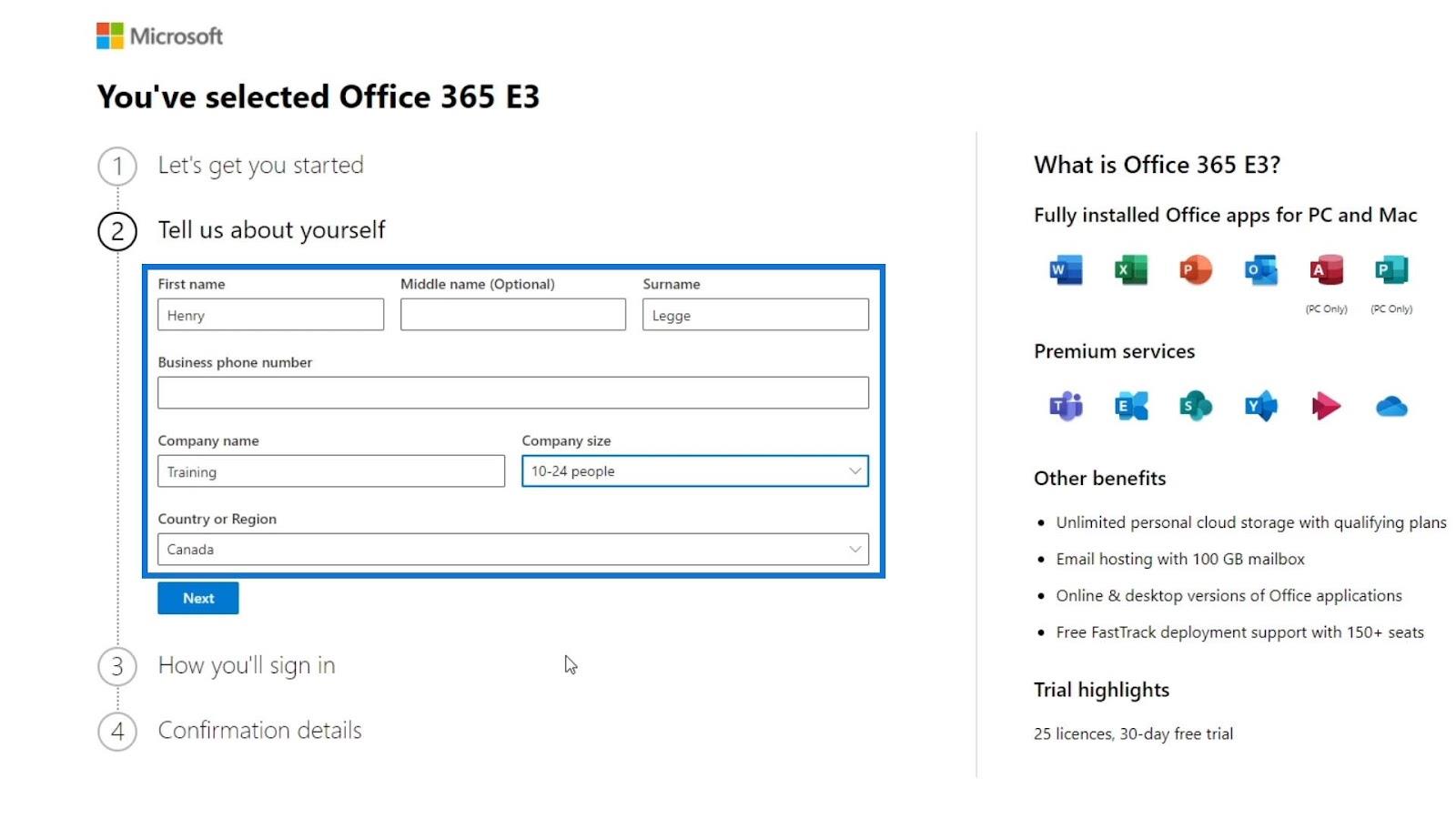 MS SharePoint 教程：帳戶創建