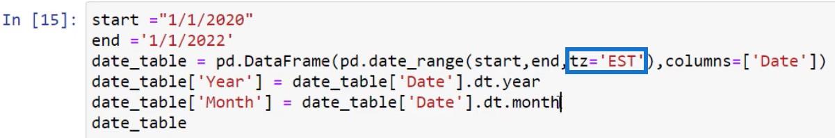 Python スクリプトを使用した LuckyTemplates で日付テーブルを作成する