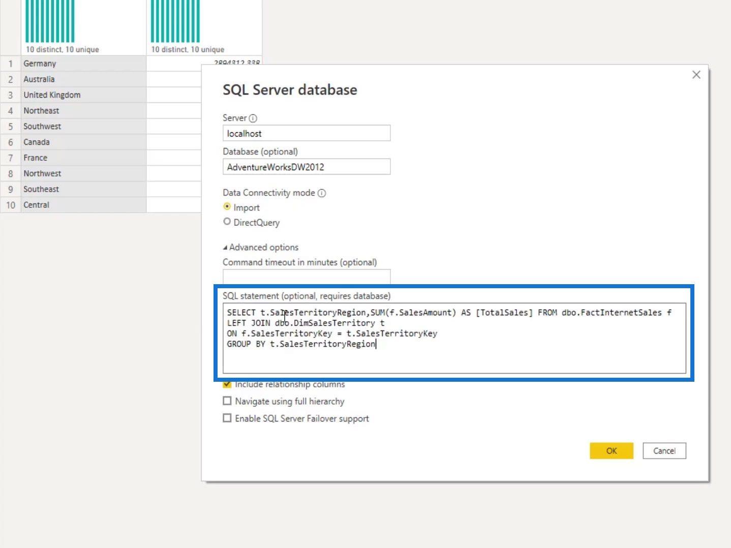 查詢折疊和連接到 SQL Server