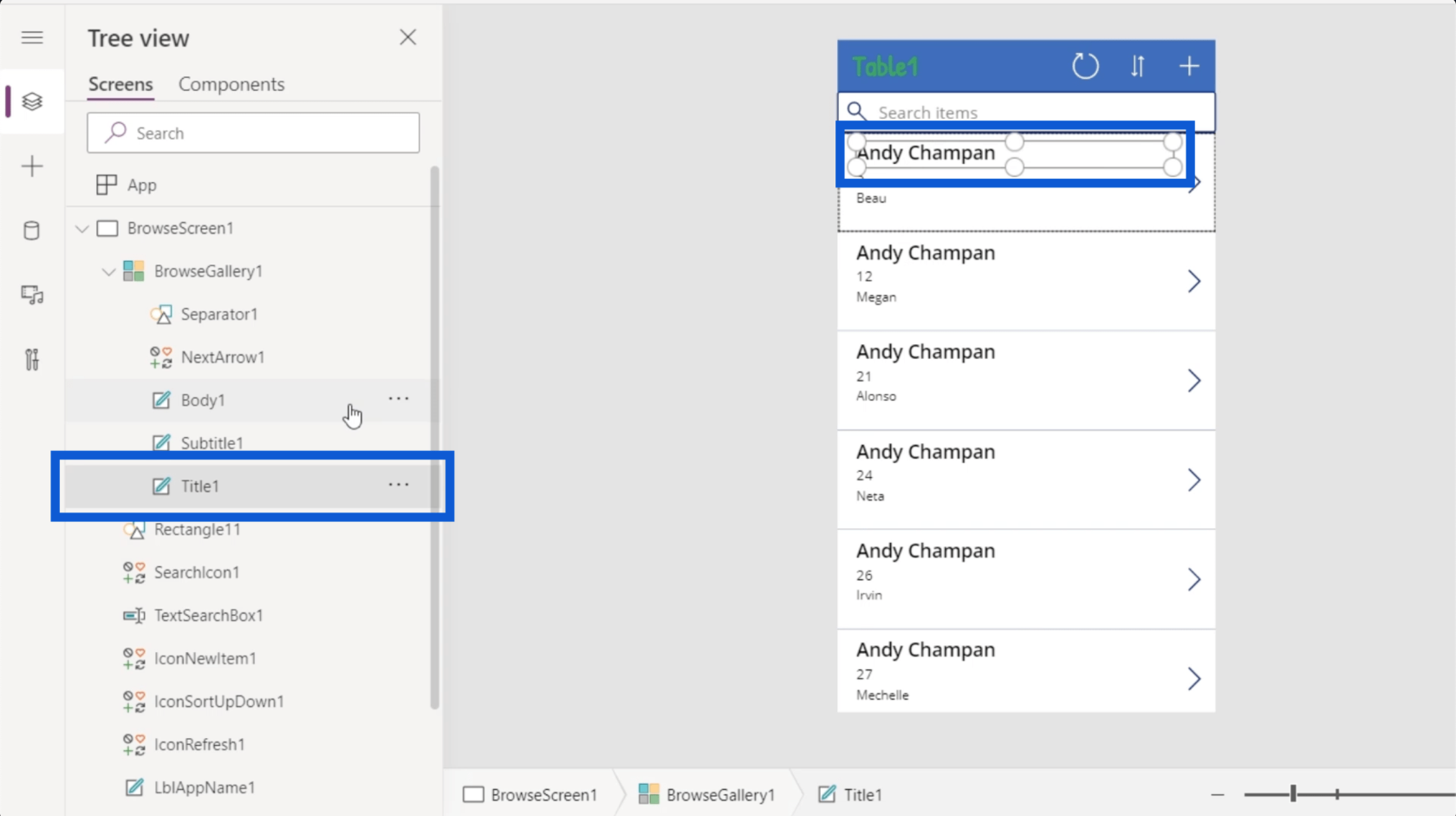 Environnements Power Apps : configurer correctement les éléments de l'application