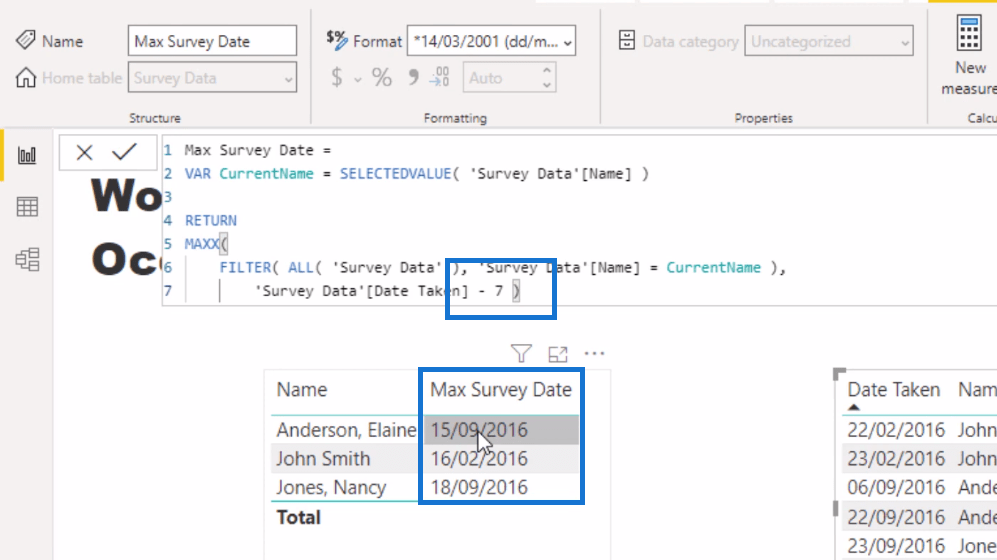 Fonction DAX MAXX dans LuckyTemplates - Découvrir la dernière date