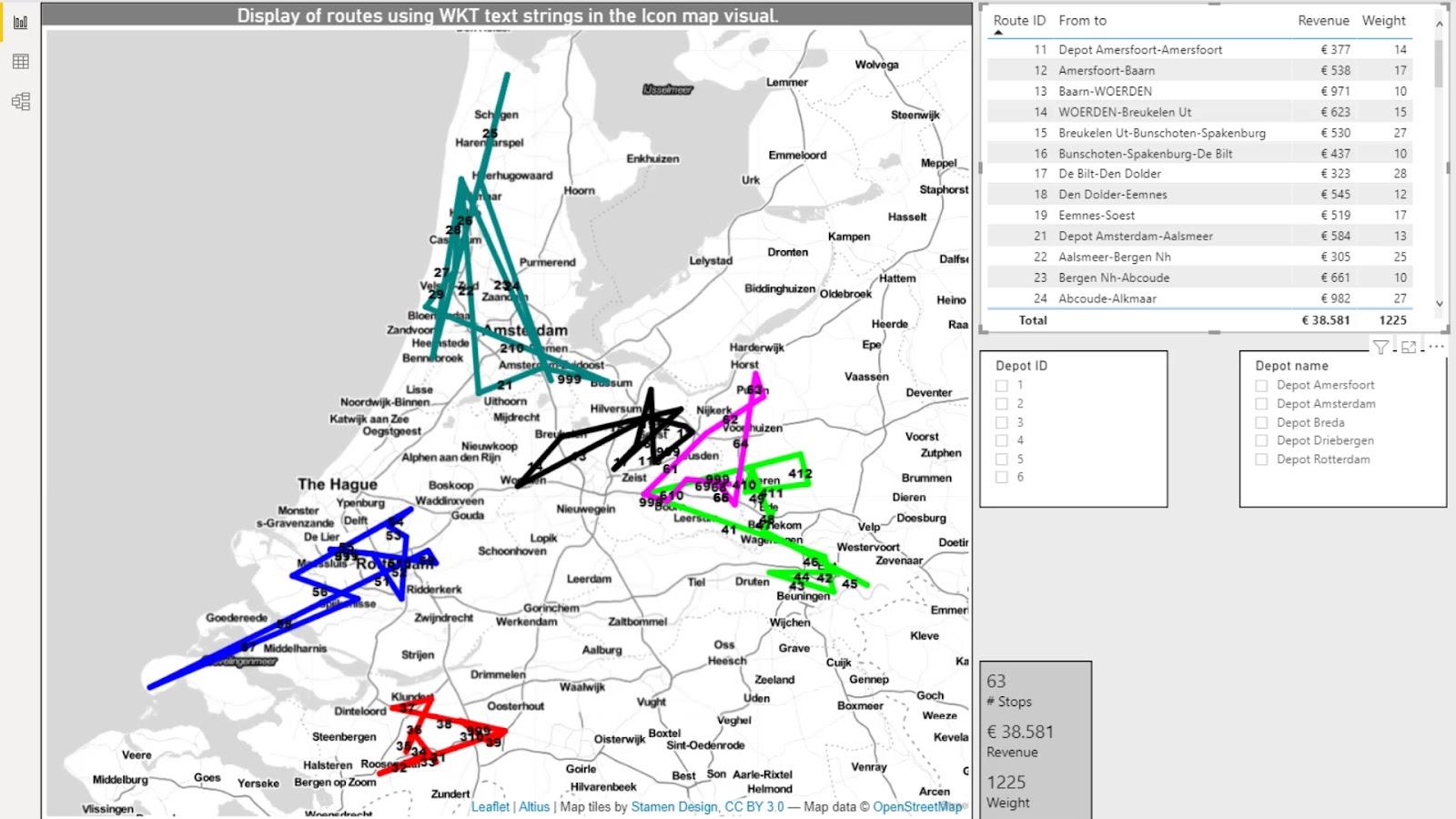 Wizualna mapa ikon usługi LuckyTemplates: Ciągi WKT