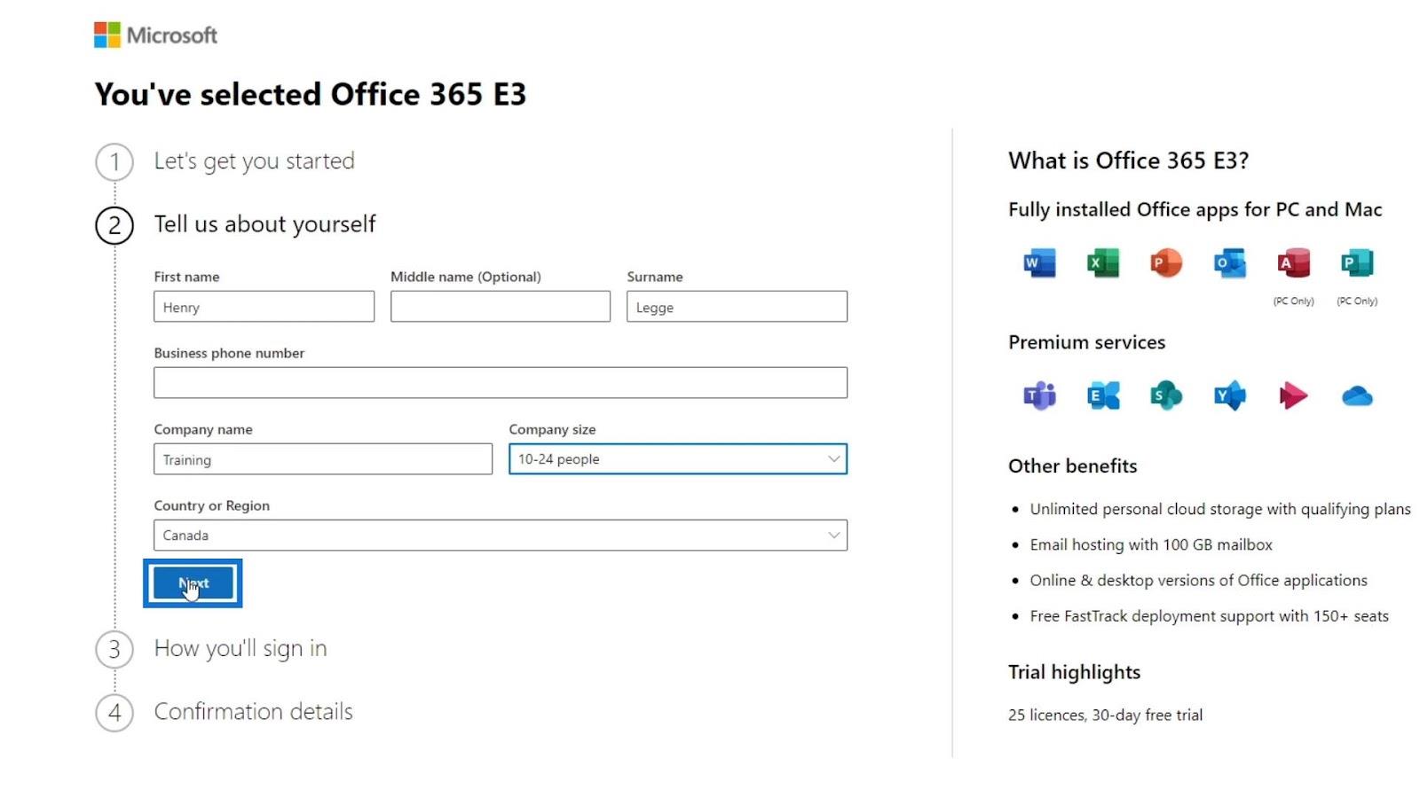 MS SharePoint 教程：帳戶創建