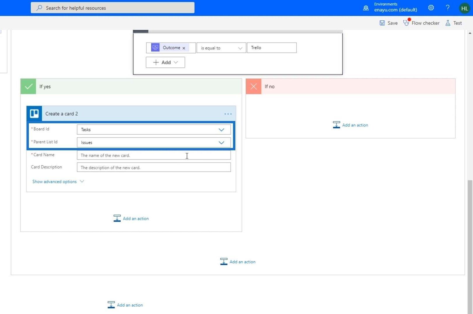 여러 옵션이 있는 Microsoft Flow 승인