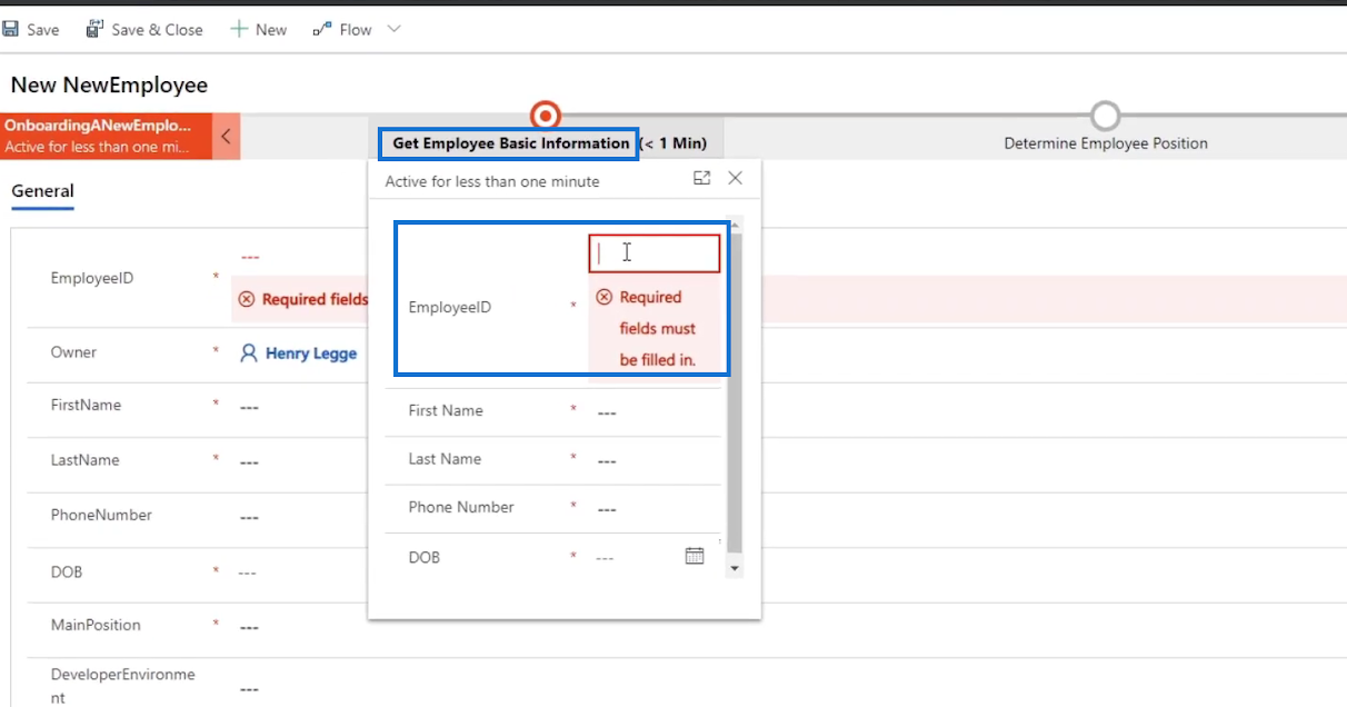 Flujos de procesos de negocio en Microsoft Power Automate