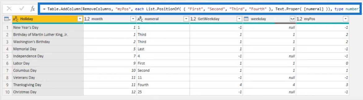 Calendrier perpétuel des vacances – POTW #12 (Solution Power Query)