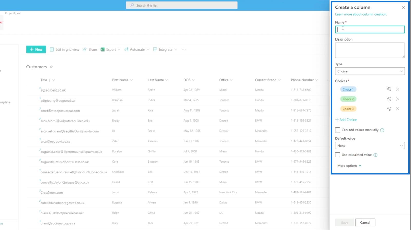 Conectores de Power Automate: número, texto y fecha y hora