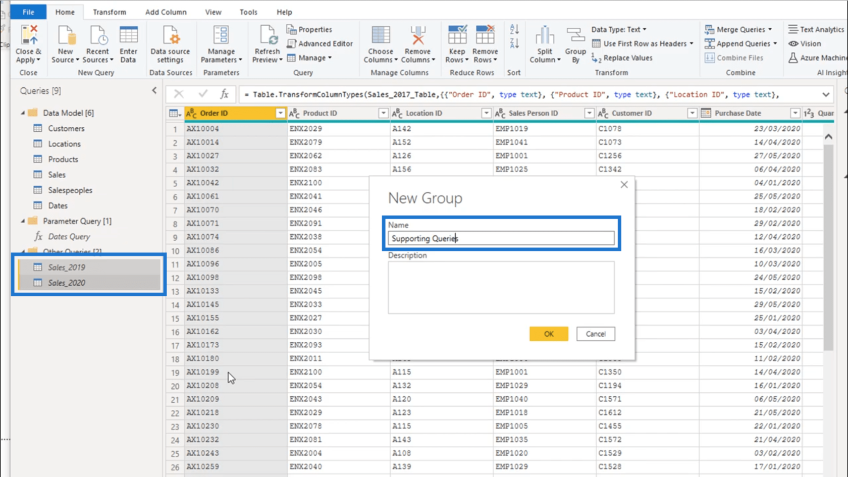 Organisation de vos requêtes : didacticiel de l'éditeur de requêtes LuckyTemplates