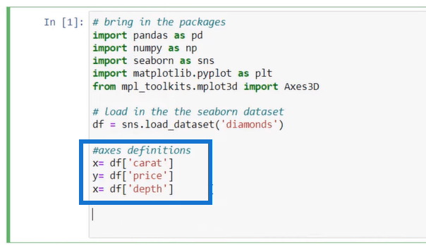 Créer un nuage de points 3D à l'aide de Python dans LuckyTemplates