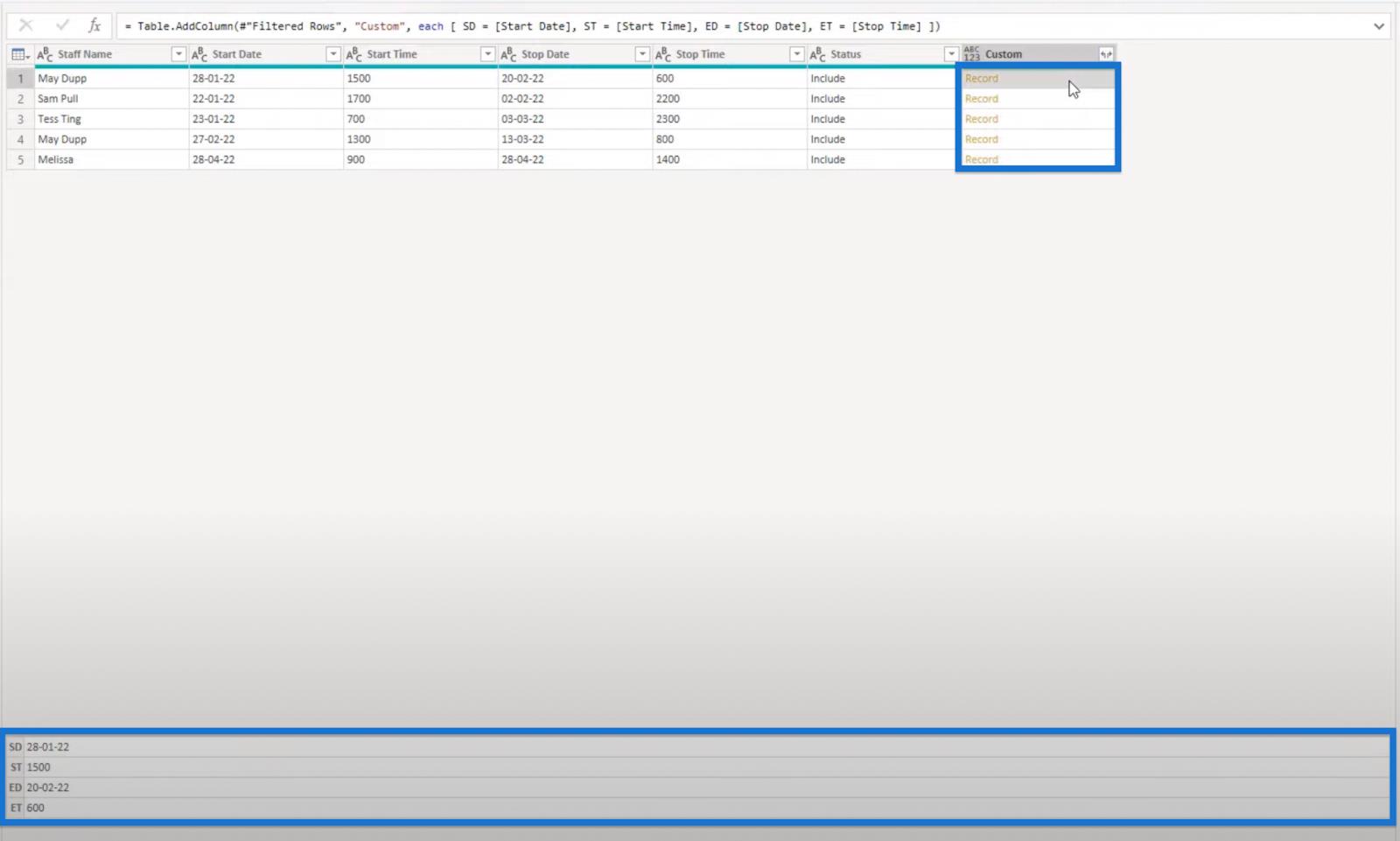 Solution LuckyTemplates entre les dates des heures de travail