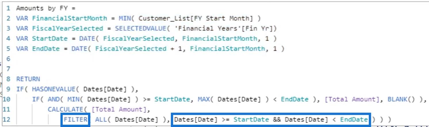 Filtrage dynamique de l'exercice financier dans les rapports LuckyTemplates