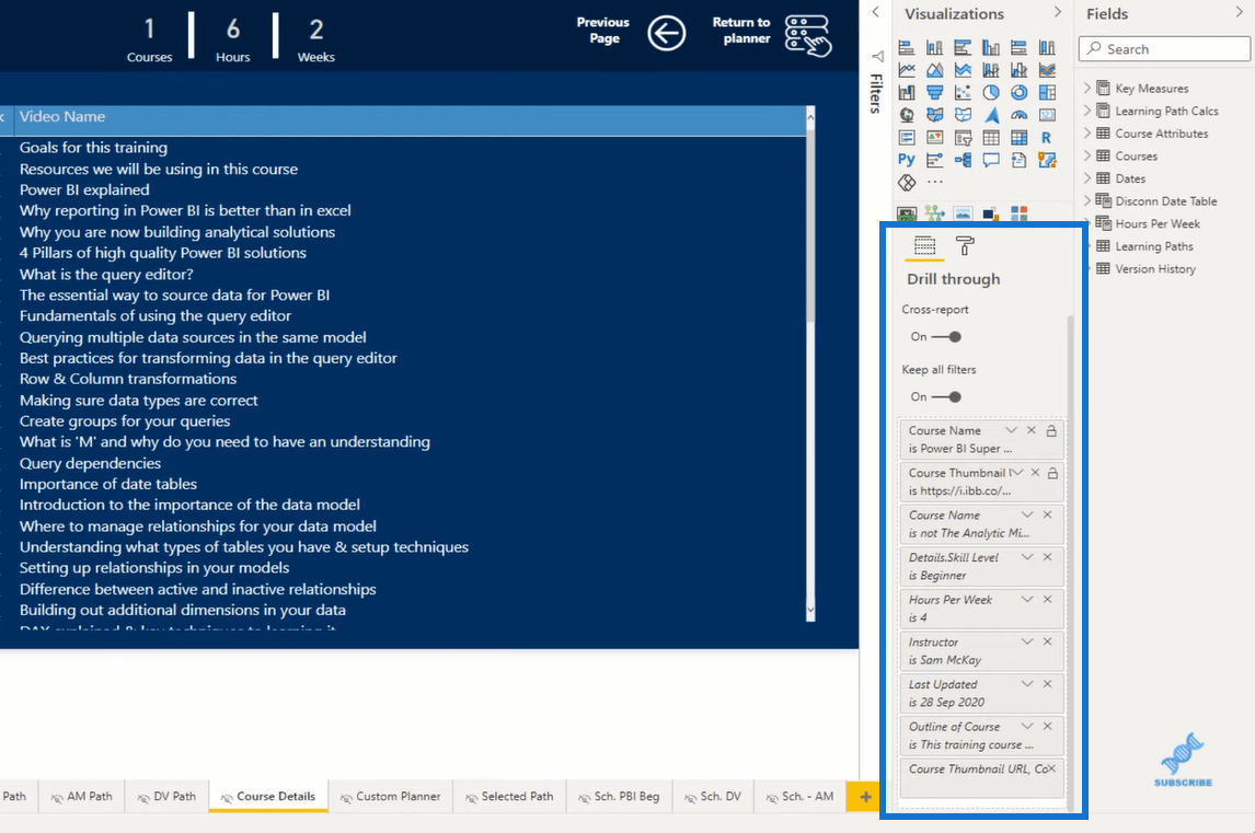 Drillthrough dans LuckyTemplates : fonctionnalité et utilisation