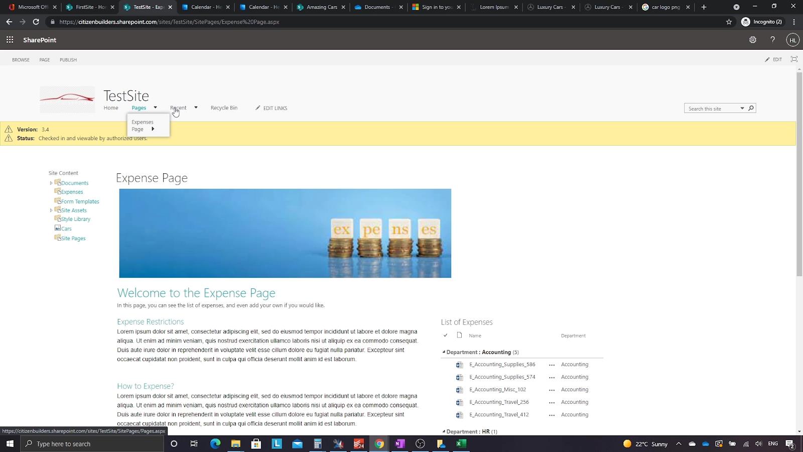 L'expérience de vue de conception classique de SharePoint