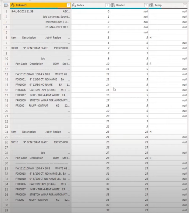 Tutoriel Microsoft Power Query sur la résolution des problèmes de largeur de colonne fixe mixte