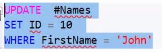 基本 SQL 表操作