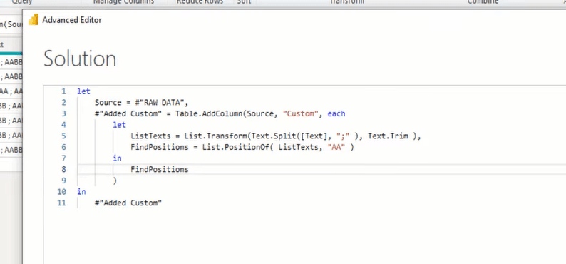 Belirli Bir Metinden Önceki Değerleri Ayıklamak İçin Power Query Advanced Editor'ı Kullanma