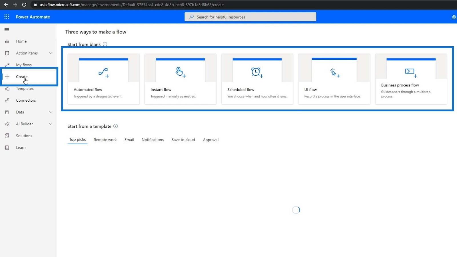 從頭開始創建 Power Automate Flows