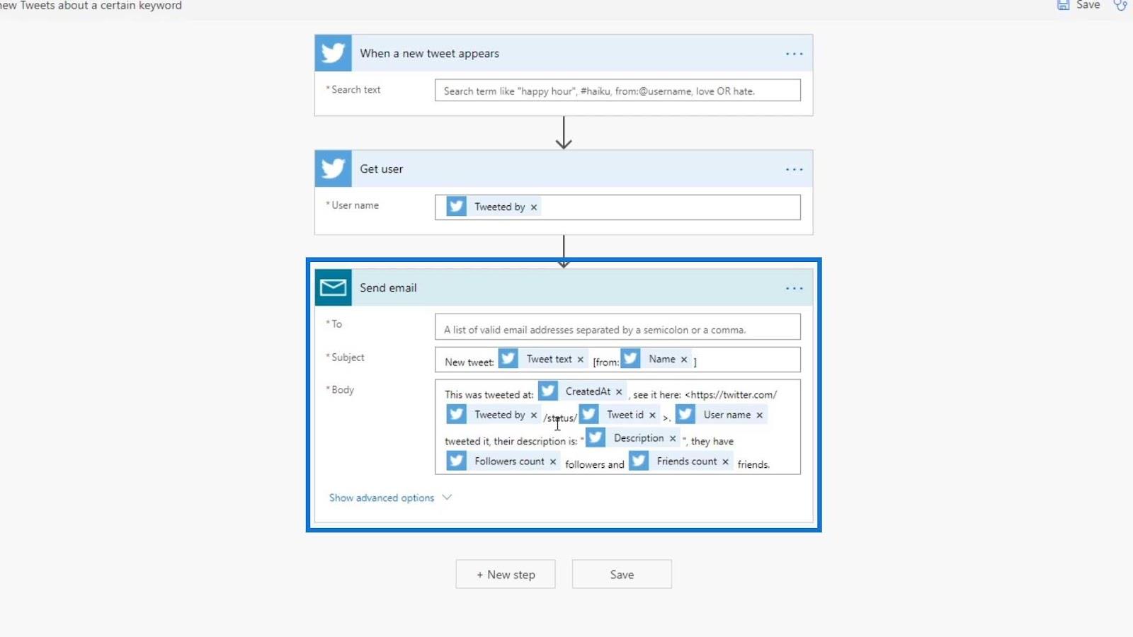 Flux automatizat în Microsoft Power Automate