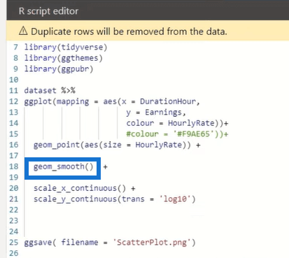 Nuage de points dans le script R : comment créer et importer