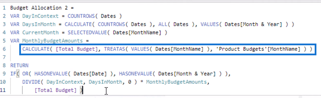 La formule d'allocation budgétaire ultime pour l'analyse LuckyTemplates