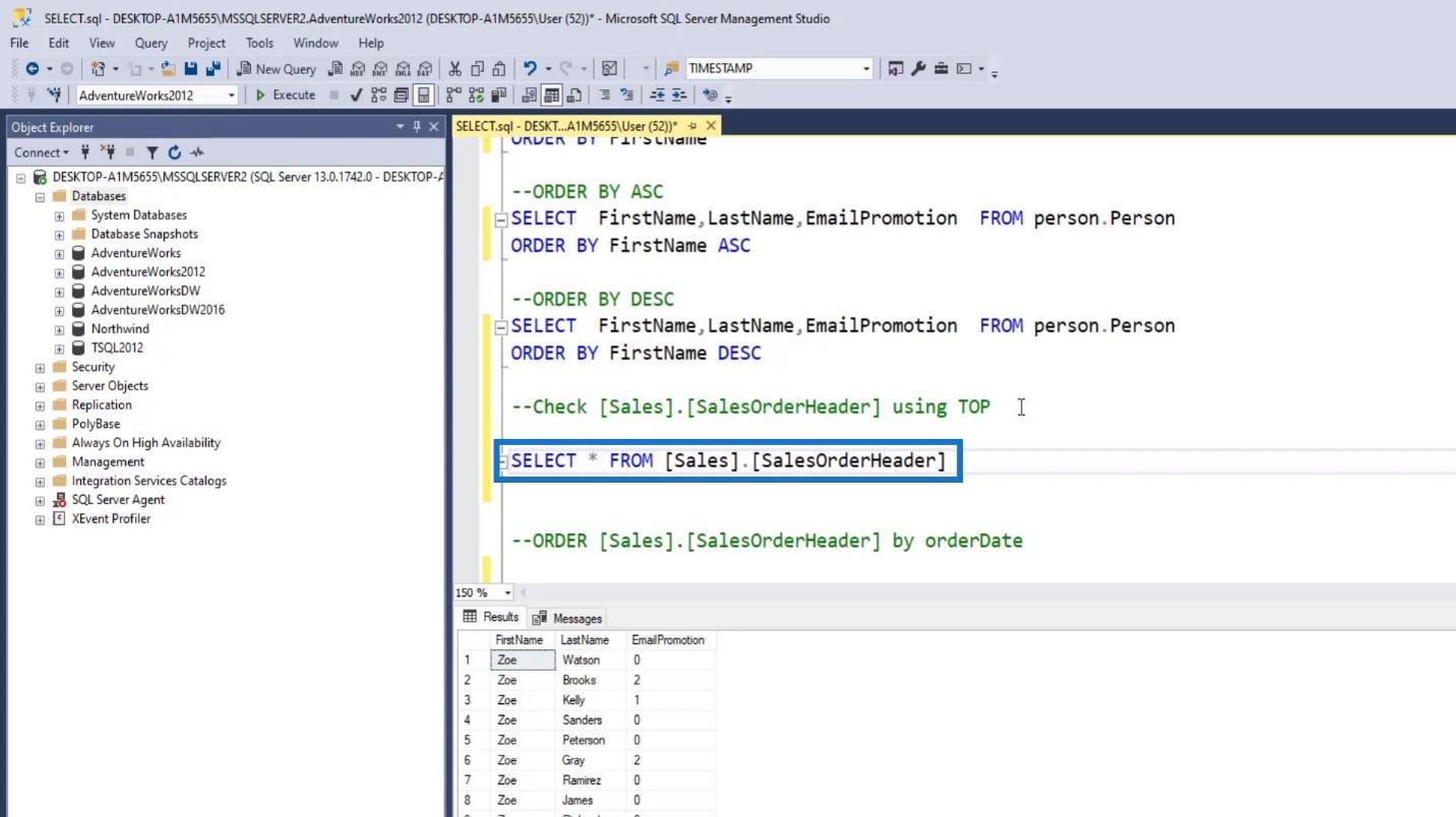 Instrucțiunea SQL SELECT: o introducere