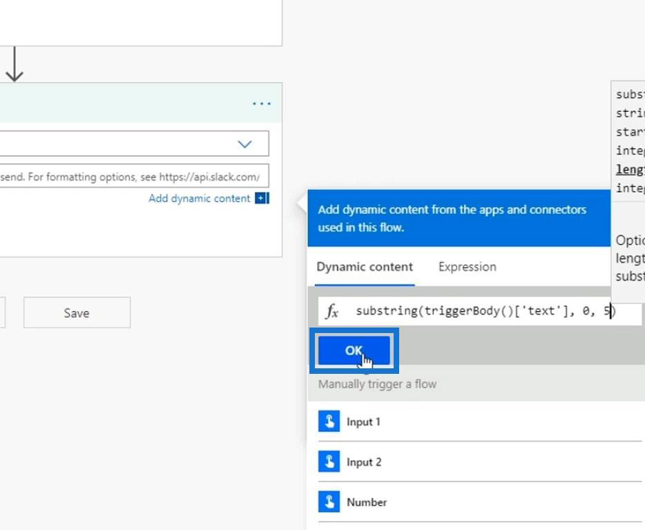 Funkcje ciągów Power Automate: Podciąg i IndexOf