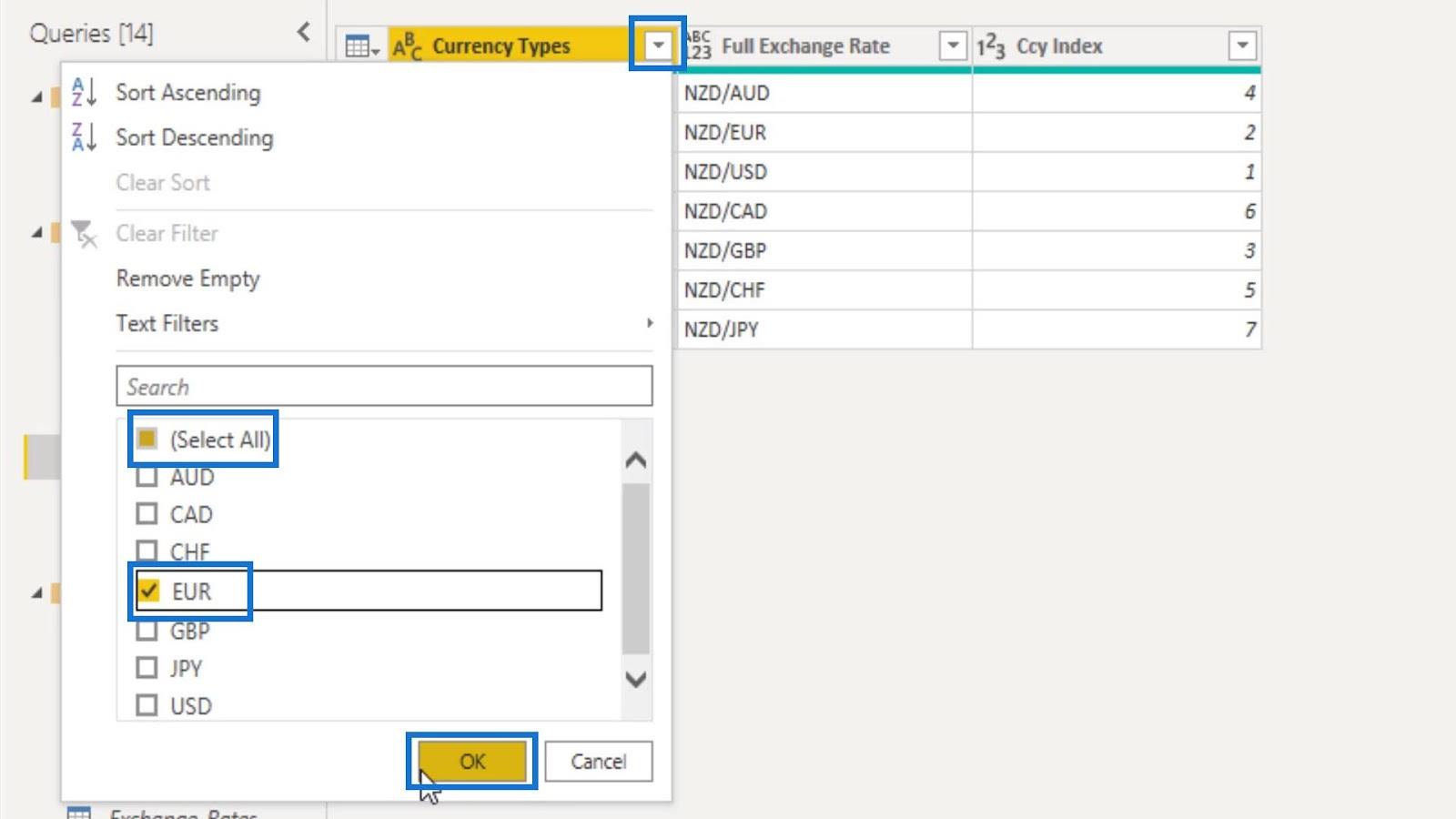 通過查詢編輯器的 LuckyTemplates 參數