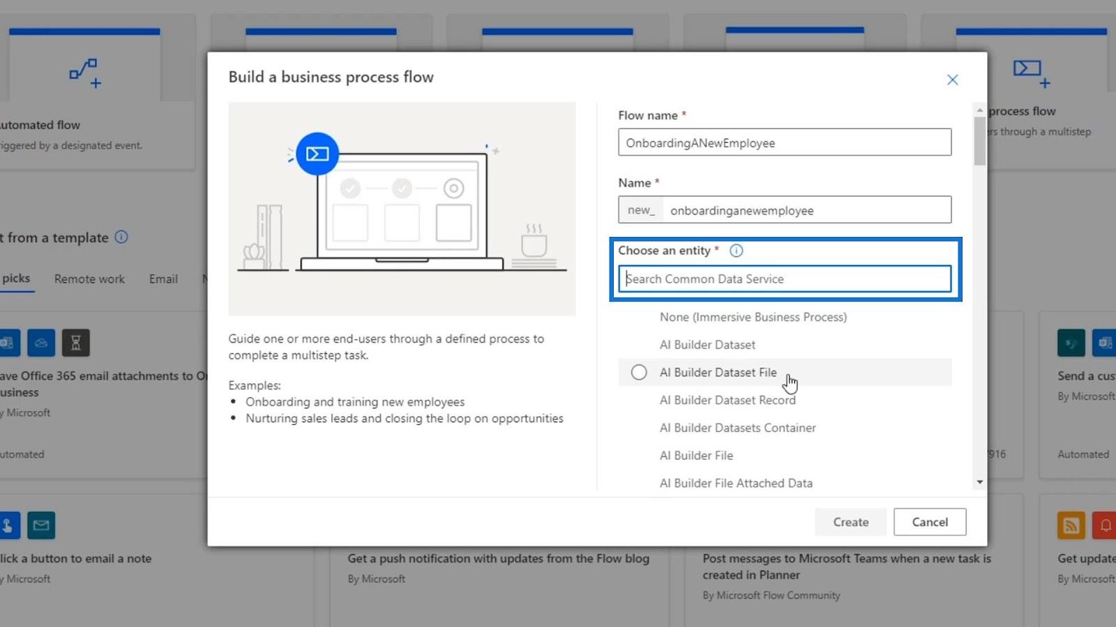 Flujos de procesos de negocio en Microsoft Power Automate