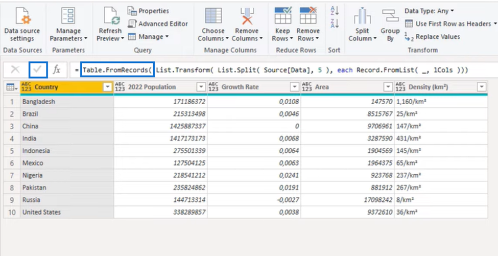 Desafio da coluna de transformação do Power Query: dados empilhados para tabela ordenada