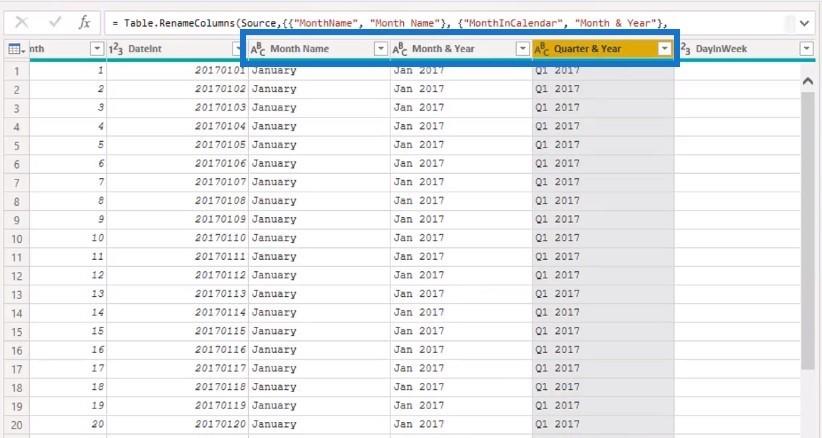 L'importance des tableaux de dates LuckyTemplates