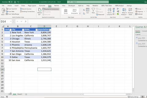 دمج الاستعلامات باستخدام Anti Join In Excel مع Power Query