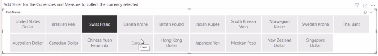 在 LuckyTemplates 中創建貨幣換算表