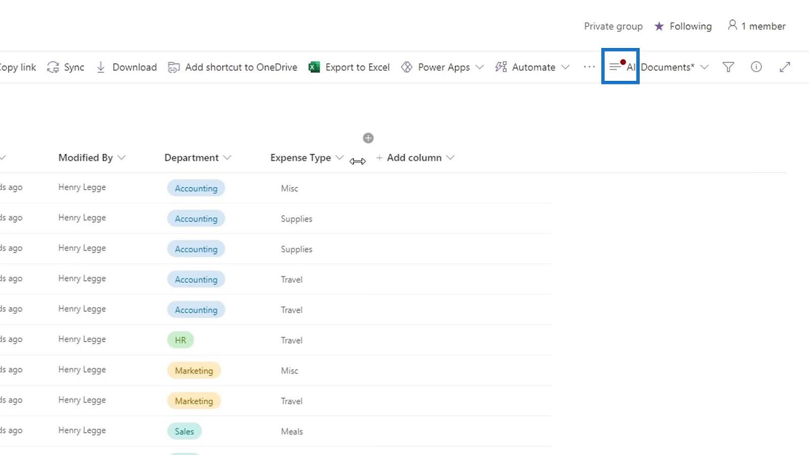 使用列在 SharePoint 中添加元數據