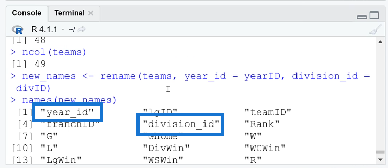 Mit Dplyr Spalten in R hinzufügen, entfernen und umbenennen