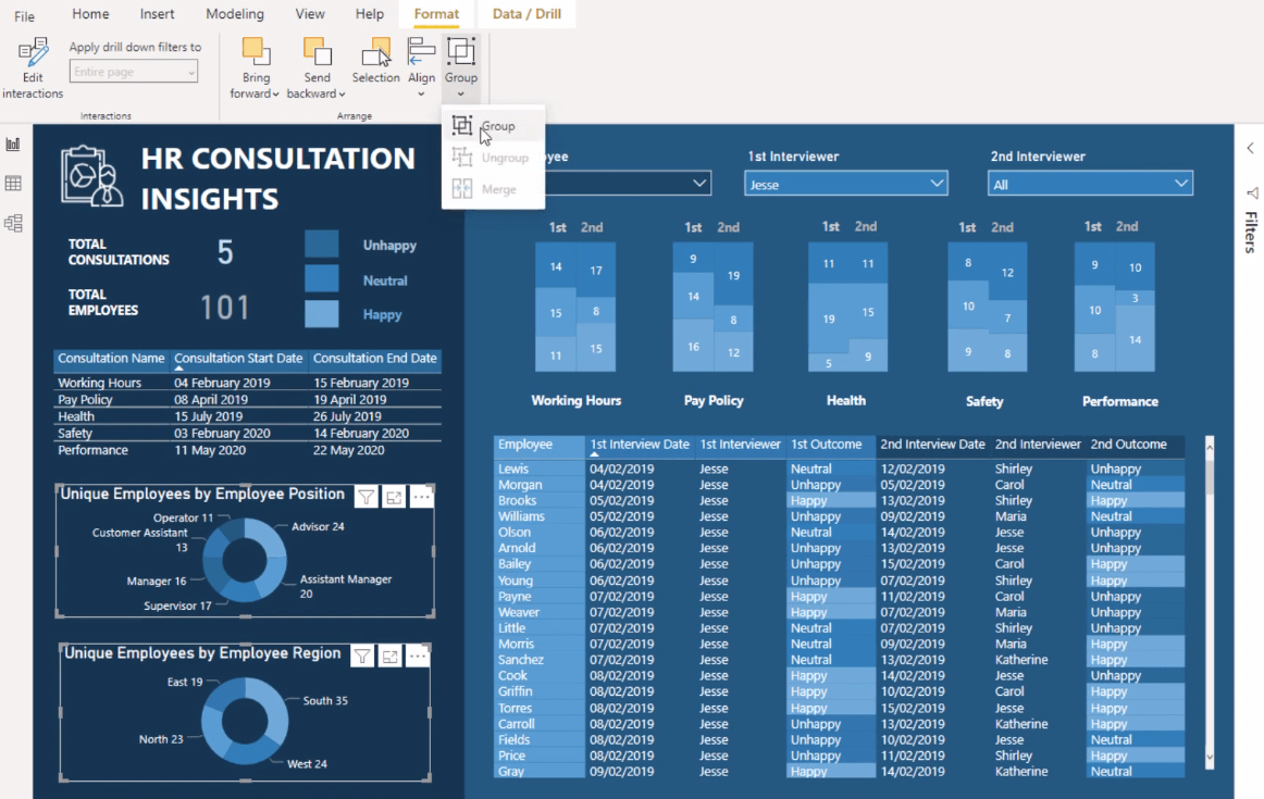 Technique de visualisation – Filtres et histogrammes LuckyTemplates