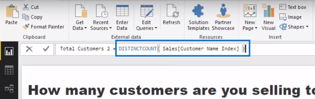 Compter les clients au fil du temps à l'aide de DISTINCTCOUNT dans LuckyTemplates