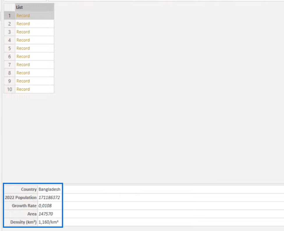 Provocarea coloanelor de transformare Power Query: date stivuite în tabel ordonat