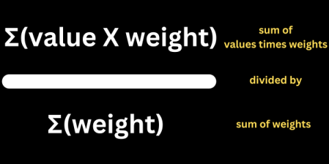 如何使用百分比在 Excel 中計算加權平均值