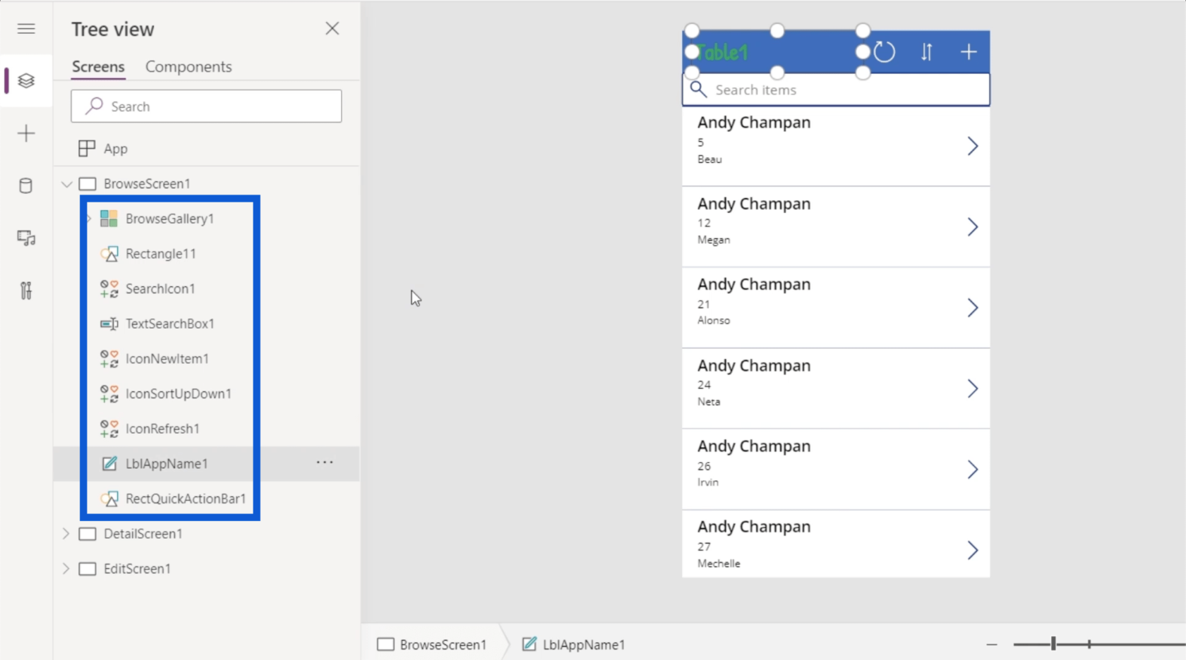 Environnements Power Apps : configurer correctement les éléments de l'application