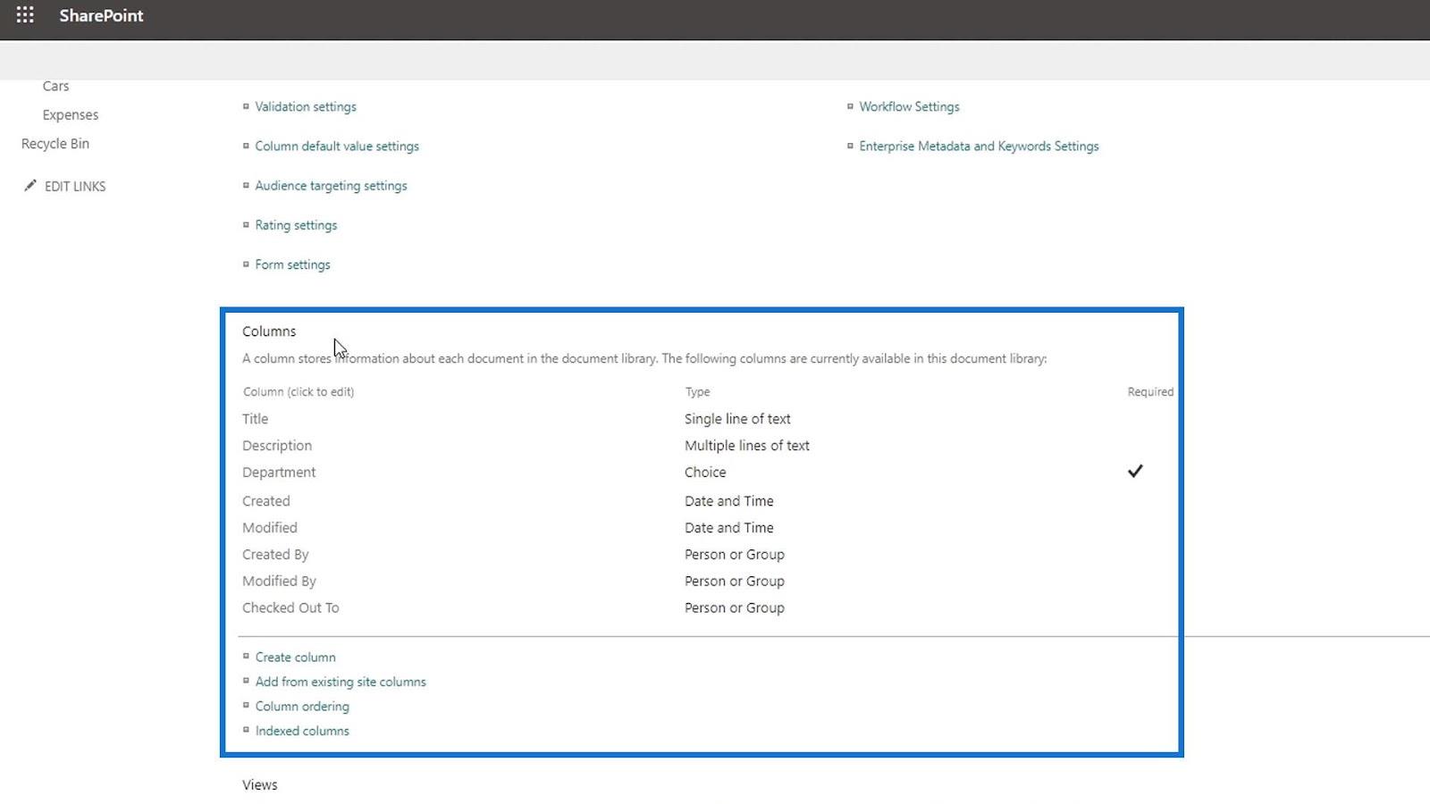 SharePoint 站點庫設置 |  概述