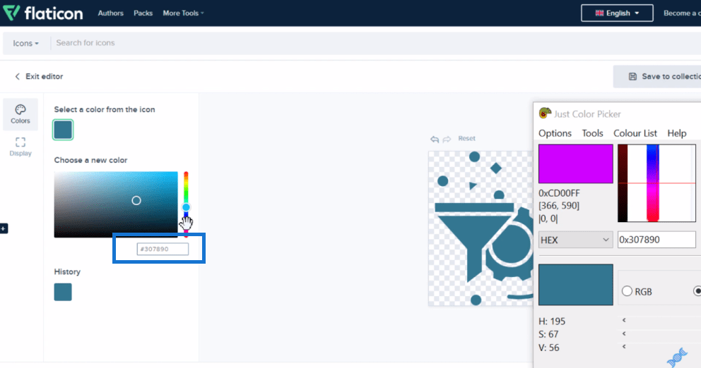 Selector de coduri hexadecimale de culoare pentru rapoartele LuckyTemplates