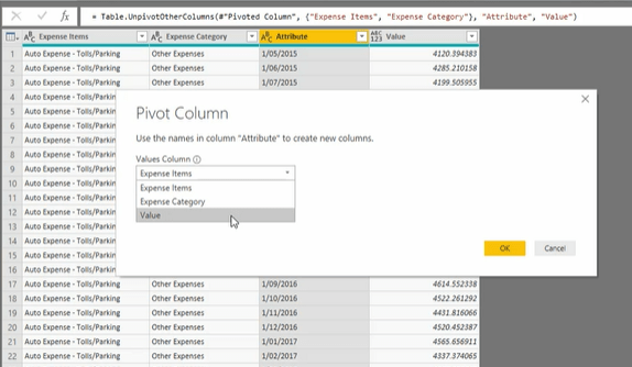 LuckyTemplates 中的 Unpivot 和 Pivot 基礎知識——查詢編輯器回顧