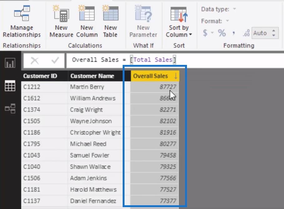 Voir Modification des résultats à l'aide de colonnes calculées dans LuckyTemplates