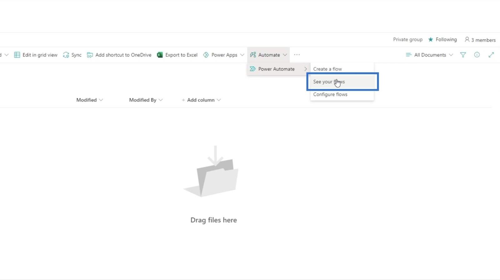 MS Flow : comment télécharger dans SharePoint par e-mail