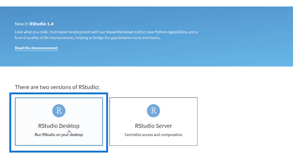 安裝 R LuckyTemplates：下載 R 和 RStudio