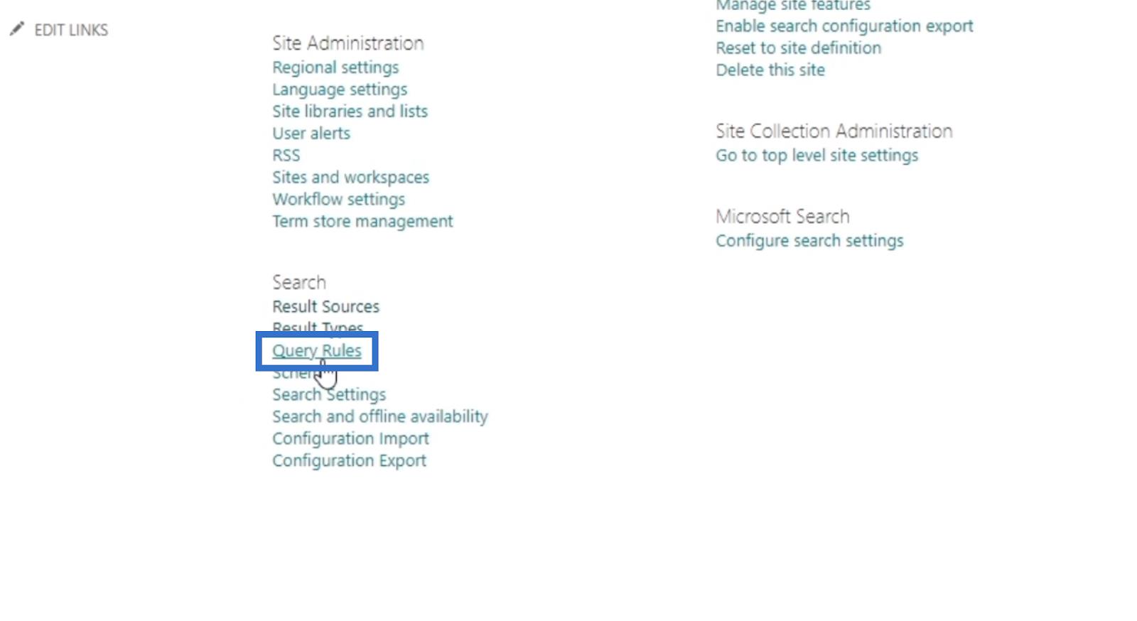 La fonctionnalité de recherche SharePoint