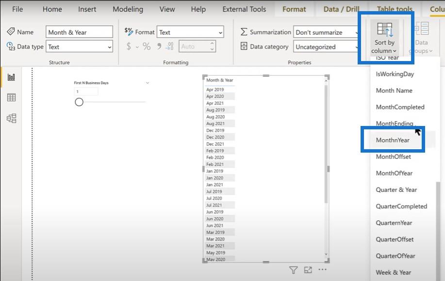 Sugerencia de LuckyTemplates: cómo comparar los primeros N días hábiles