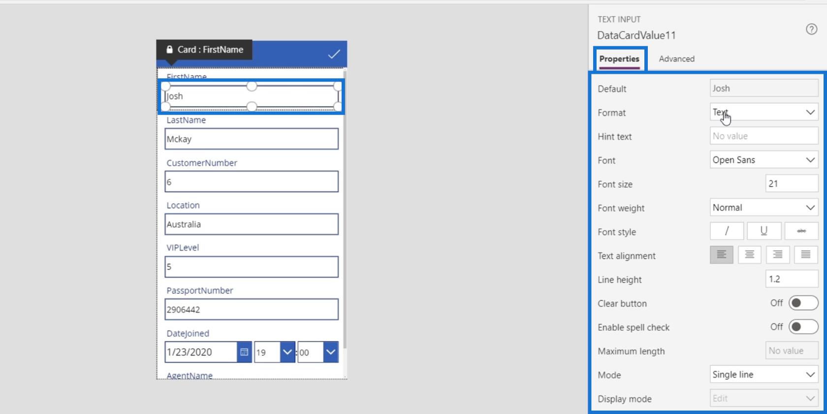 PowerApps 屏幕：編輯和更新