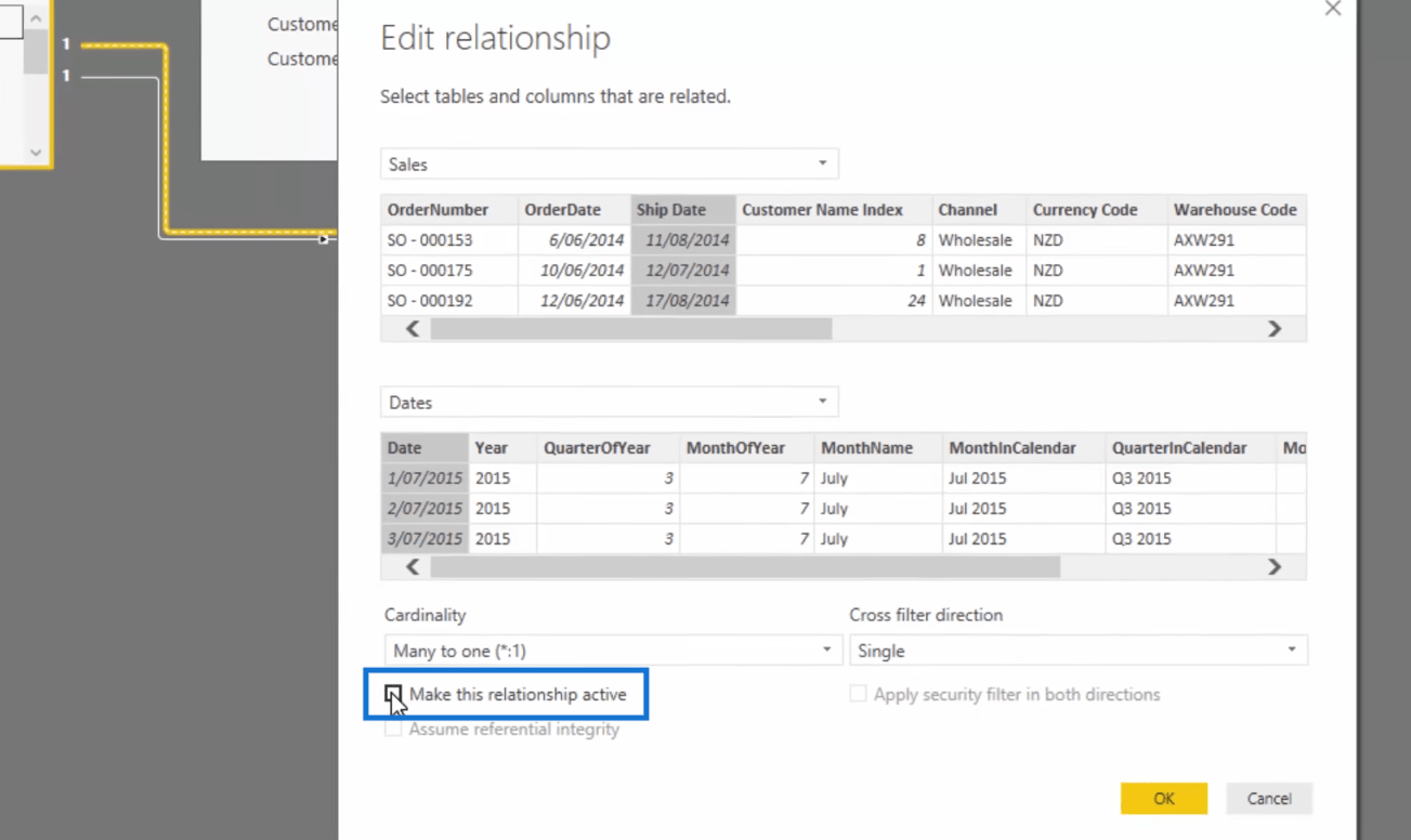 Werken met meerdere datums in LuckyTemplates